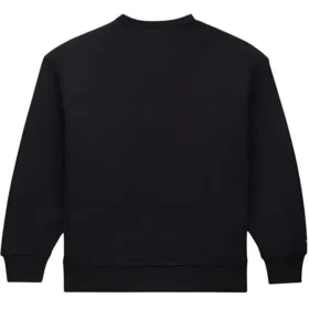 Gold Standard Sweatshirt mit Rundhalsausschnitt und Swarovski-Kristallen, asiatische Größen, „Schwarz“