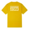 Herren Converse Alphabet Logo Print Retro Casual Kurzarm Gelb
