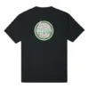 Herren Converse Logo-Print Rundhals-Kurzarm-Shirt Schwarz