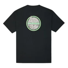 Herren Converse Logo-Print Rundhals-Kurzarm-Shirt Schwarz Herren Converse Logo-Print Rundhals-Kurzarm-Shirt Schwarz