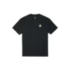 Herren Converse Logo-Print Rundhals-Kurzarm-Shirt Schwarz