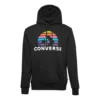 Herren Converse Planet Set Po Athleisure Casual Sport Print Strick Schwarz
