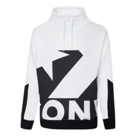 Herren Converse Pullover mit kontrastfarbenem Logo und Stehkragen, weiß Herren Converse Pullover mit kontrastfarbenem Logo und Stehkragen, weiß