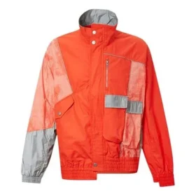 Herren Converse x Feng Chen Wang Crossover-Splicing-Jacke in Kontrastfarben, orange Herren Converse x Feng Chen Wang Crossover-Splicing-Jacke in Kontrastfarben, orange