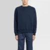 Herren Converse x Kim Jones Crossover Einfarbiger Sport-Strickpullover mit Rundhalsausschnitt Marineblau
