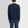 Herren Converse x Kim Jones Crossover Einfarbiger Sport-Strickpullover mit Rundhalsausschnitt Marineblau