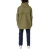 Herren Converse x Kim Jones Crossover Freizeit-Sportjacke mit halbem Reißverschluss und Kapuze Militärgrün