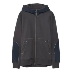 Herren Converse x Paria Farzaneh Crossover Splicing Kapuzenjacke mit Reißverschluss Blau Herren Converse x Paria Farzaneh Crossover Splicing Kapuzenjacke mit Reißverschluss Blau