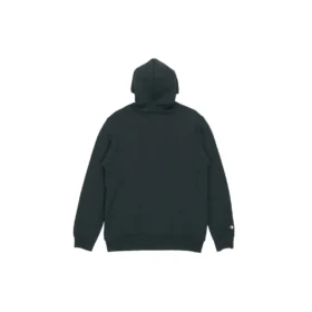 Herren-Kapuzenjacke mit durchgehendem Reißverschluss, schwarz