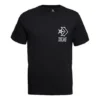 Herren-Sport-Kurzarm-T-Shirt mit Converse-Logo-Aufdruck, schwarz