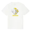Herren-T-Shirt von Converse mit Skelett-Print, Rundhalsausschnitt, kurze Ärmel, weiß