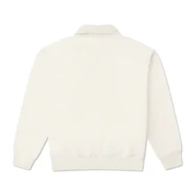 Herz-Reißverschluss-Pullover asiatische Größen „Weiß“ Herz-Reißverschluss-Pullover asiatische Größen „Weiß“