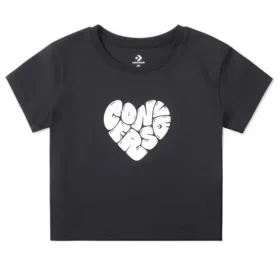 Herz-T-Shirt asiatische Größen „Schwarz“ Herz-T-Shirt asiatische Größen „Schwarz“
