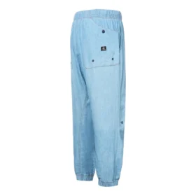 Hochwertige gewebte Chambray-Jogginghose, asiatische Größen, „Blau“ Hochwertige gewebte Chambray-Jogginghose, asiatische Größen, „Blau“