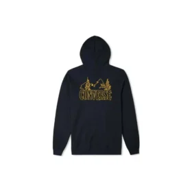 Hoodie mit Berg-Logo, asiatische Größen „Schwarz“