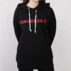 Hoodie mit großem Wordmark-Logo, asiatische Größen, „Schwarz“