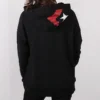 Hoodie mit großem Wordmark-Logo, asiatische Größen, „Schwarz“