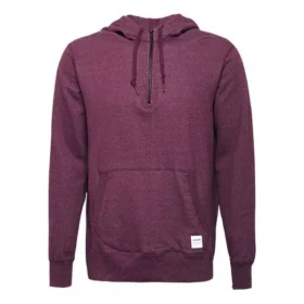Hoodie mit halbem Reißverschluss, asiatische Größen „Rot“