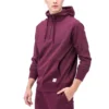Hoodie mit halbem Reißverschluss, asiatische Größen „Rot“