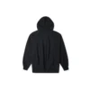 Hoodie mit Logo-Stickerei, locker gestrickt, schwarz