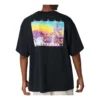 Inverted Desert Graphic T-Shirt (asiatische Größen) „Schwarz“