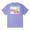 Inverted Desert Graphic T-Shirt asiatische Größen „Slate Lilac“