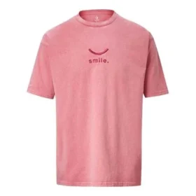 Jack Purcell Besticktes Sport-T-Shirt mit Rundhalsausschnitt und kurzen Ärmeln für Paare, rosa Jack Purcell Besticktes Sport-T-Shirt mit Rundhalsausschnitt und kurzen Ärmeln für Paare, rosa