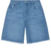 Jeansshorts asiatische Größen „Light Blue Wash“