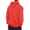 Kapuzen-Sweatshirt mit Kordelzug und Finger-Letter-Print, rot