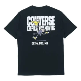 Keep Moving Kurzarm-T-Shirt asiatische Größen „Schwarz“