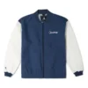 Kettenstich-Jacke, asiatische Größen „Blau-Weiß“