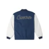 Kettenstich-Jacke, asiatische Größen „Blau-Weiß“