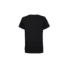 Klassisches Basic-Shirt mit schmaler Passform und Aufdruck, kurzärmelig, schwarz
