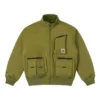 Kurze Daunen-Jacke, asiatische Größen „Olive Green“