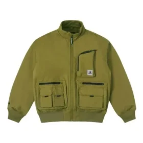 Kurze Daunen-Jacke, asiatische Größen „Olive Green“