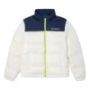 Kurze Daunenjacke, asiatische Größen „White Midnight Navy“