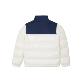 Kurze Daunenjacke, asiatische Größen „White Midnight Navy“