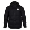 Kurze, warme Daunen-Sportjacke mit Kapuze, asiatische Größen, „Schwarz“