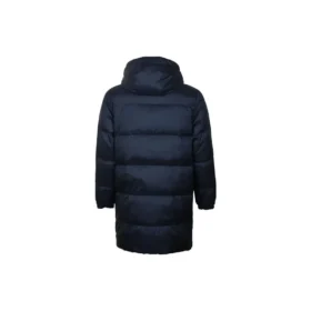 Lange Daunenjacke in asiatischen Größen „Marineblau“