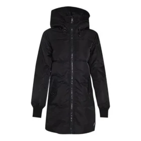 Lange Daunenjacke in asiatischen Größen „Schwarz“