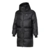 Lange Daunenjacke in asiatischen Größen „Schwarz“