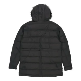 Lange Daunenjacke in asiatischen Größen „Schwarz“