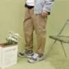 Leichte Cargohose, asiatische Größen „Khaki“