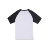 Logo-Baseball-T-Shirt, asiatische Größen, „Weiß Schwarz“