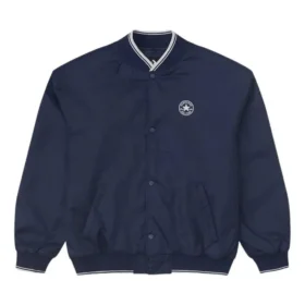 Logo-Baseballjacke, asiatische Größen, „Navy“