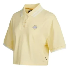 Logo Colorblock Short Cremefarbenes Polohemd