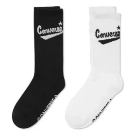 Logo-Socken, zwei Paar „Weiß Schwarz“ Logo-Socken, zwei Paar „Weiß Schwarz“
