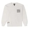 Logo-Sweatshirt mit Rundhalsausschnitt, asiatische Größen „Weiß“