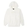 Loose Knit Hoodie Cremeweiß