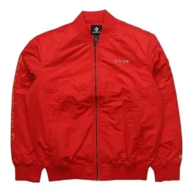 Lässige Sportjacke mit kurzem Stehkragen, asiatische Größen, „Rot“